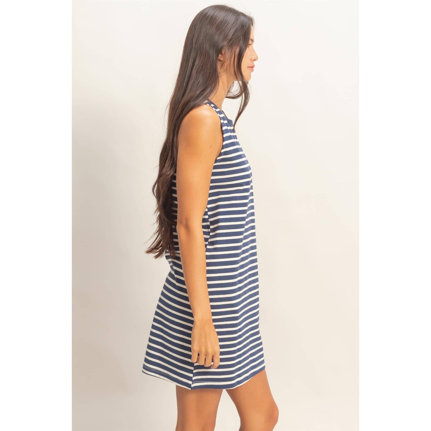 Runaround Stripe Mini Dress
