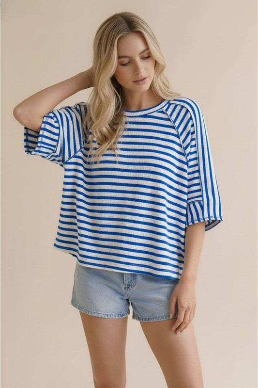 Weekend Energy Stripe Knit Top