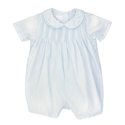 Romper with Pintucks - White